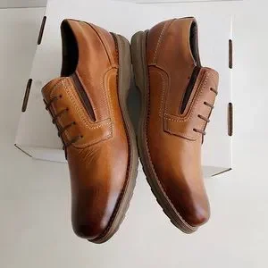 ✨New SANDRO MOSCOLONI Felix 4 Eyelet Plain Mens Leather Oxfords 13D ✨New SANDRO MOSCOLONI Felix 4 Eyelet Plain Tan Leather  main image 3